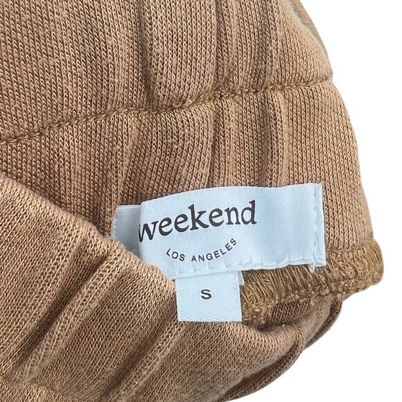 Weekend Los Angeles Tawny Lounge Shorts Pull-On Smocked Pleated Size Small - Picture 8 of 10